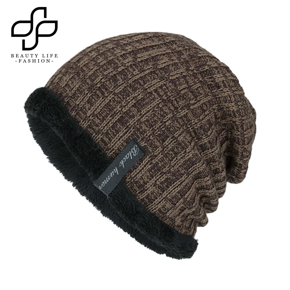 Mũ Len Dày Dặn Giữ Ấm Mùa Đông Phong Cách Hip Hop Thời Trang Cho Nam
