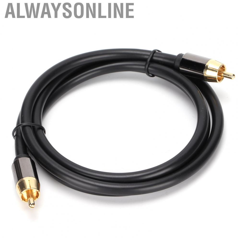 Alwaysonline 1m 1 Male To Subwoofer Digital Coaxial Cable Lead Audio Video