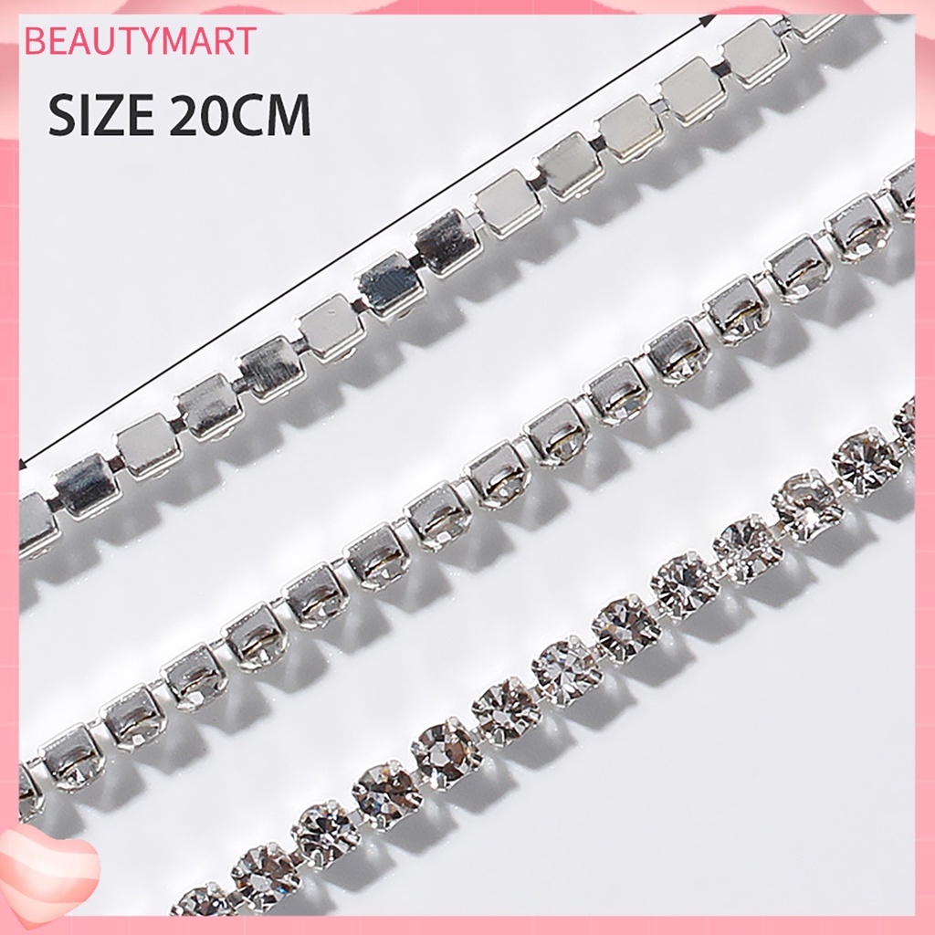 Bộ 3 Thanh Kim Loại Trang Trí Móng Tay 3D Thời Trang Dành Cho Nữ