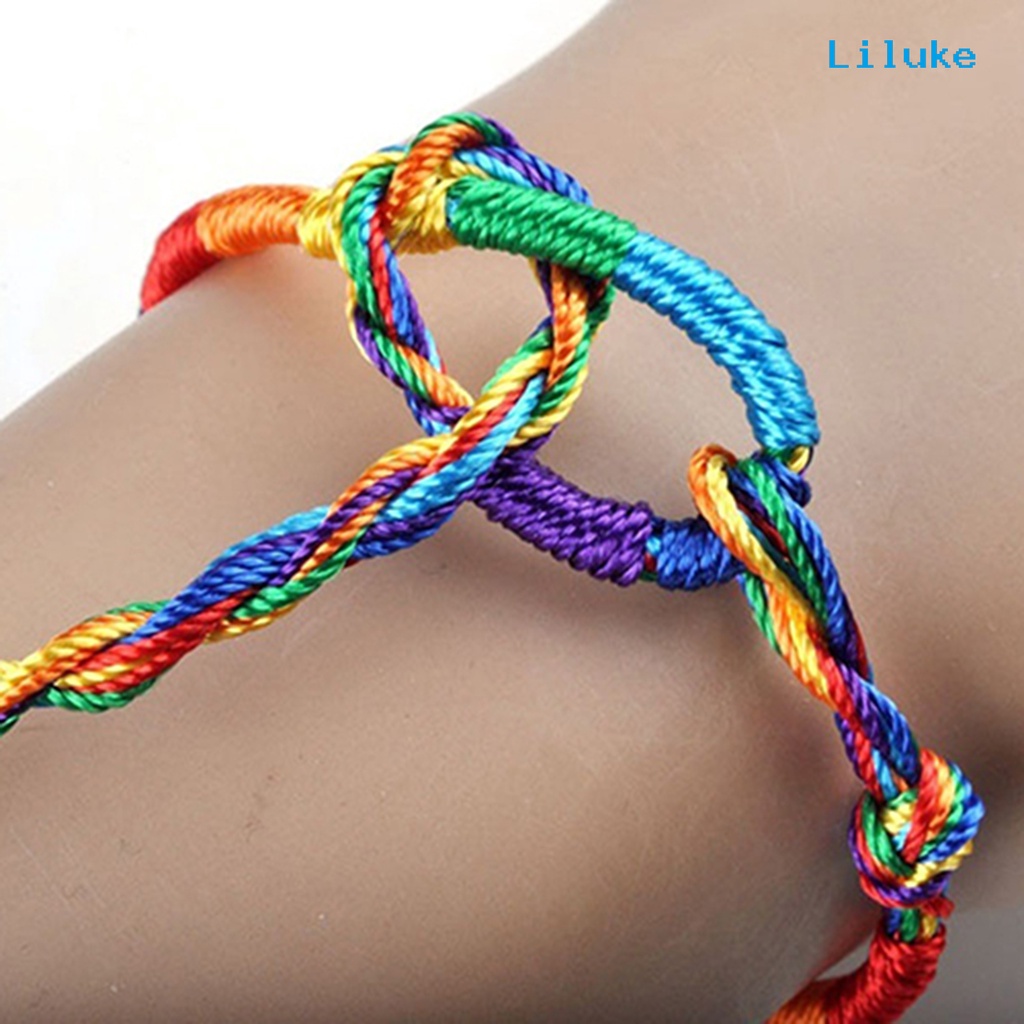 Set 20 Vòng Tay Dây Bện LK-20 Nhiều Màu Thời Trang Cho Nữ