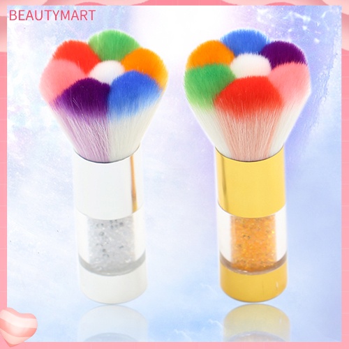 Cọ Phủi Bụi Móng Tay Tay Tay Cầm Đính Đá Với Lông Cọ Mềm Mại Tiện Dụng