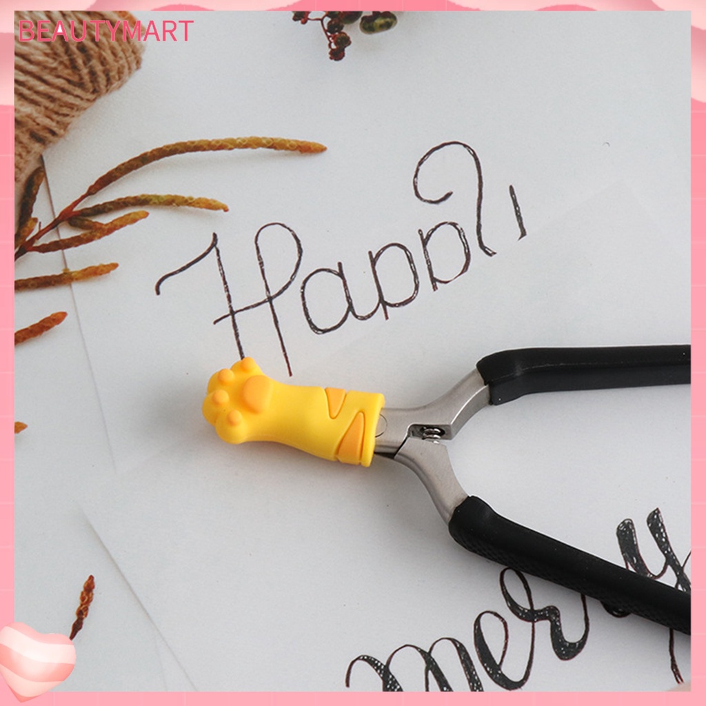 Nắp Silicon Bảo Vệ Nhíp Làm Móng Tay Tránh Đau Hình Mèo Tiện Dụng Cho Gia Đình