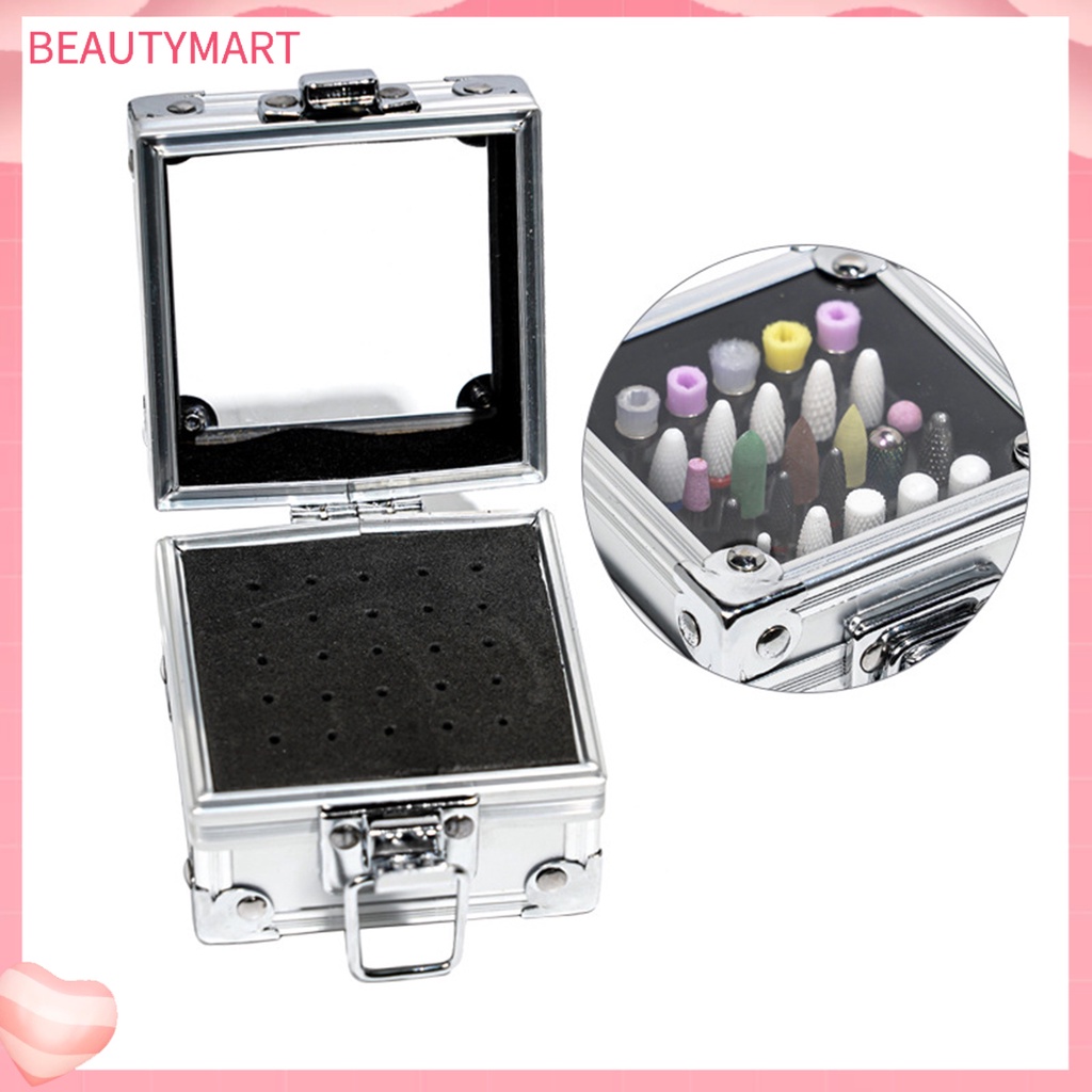Hộp Đựng Mũi Khoan Móng Tay 25 Lỗ Trưng Bày Chống Mài Mòn Cho Salon