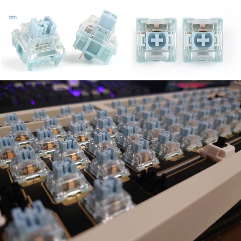 Công Tắc Lò Xo Mạ Vàng 3 Pin Không Ồn Cho Bàn Phím Cơ Nerf TTC 42g
