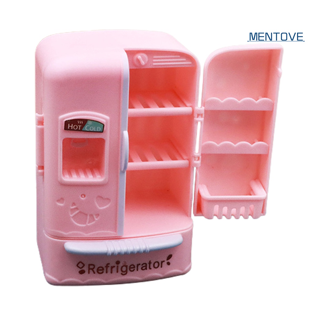 Mô Hình Tủ Lạnh Hai Cửa Độc Đáo Trang Trí Nhà Búp Bê Tỷ Lệ 1 / 12