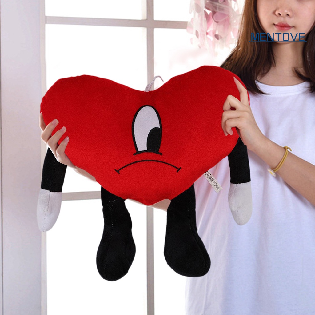 Thỏ Nhồi Bông 25cm Trái Tim Màu Đỏ Mềm Mại Đáng Yêu