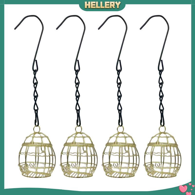 Set 4 Rổ Đựng Thức Ăn Cho Chim Cảnh Gắn Sau Sân Vườn Tiện Dụng