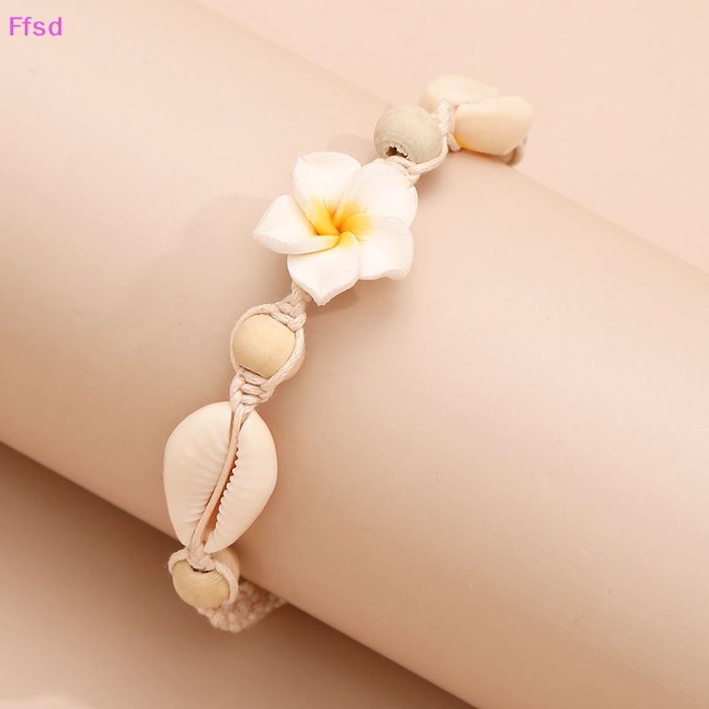 {Ffsd} Lắc Chân Bện Hoa Vỏ Sò Mùa Hè Đi Biển Cho Nữ Bán Chạy