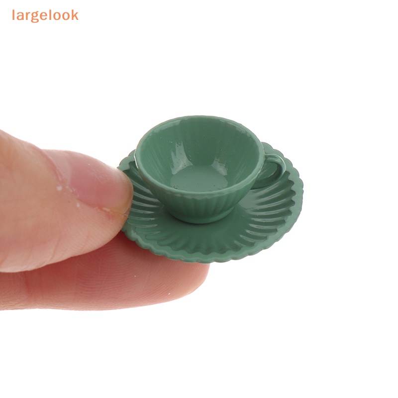 1 Bộ Chén Đĩa Muỗng / Tách Cà Phê Tỉ Lệ 1: 12 Dùng Trang Trí Nhà Búp Bê
