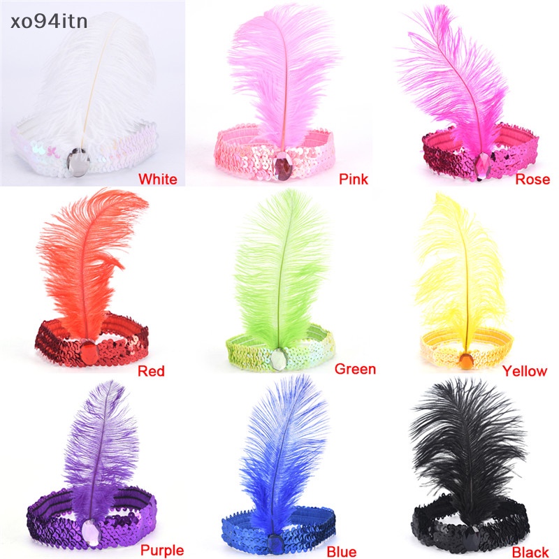 Tn Băng Đô Charleston Đính Kim Sa Nhiều Màu Trơn Hóa Trang Cho Nữ