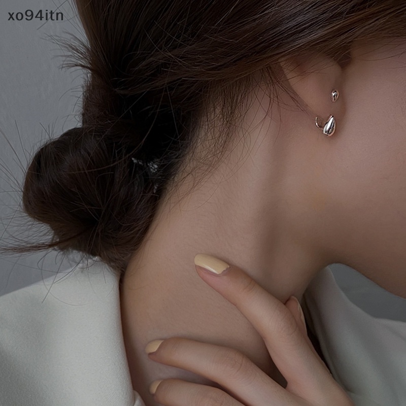 1 Khuyên Tai Nữ Đính Đá Hình Giọt Nước Thời Trang