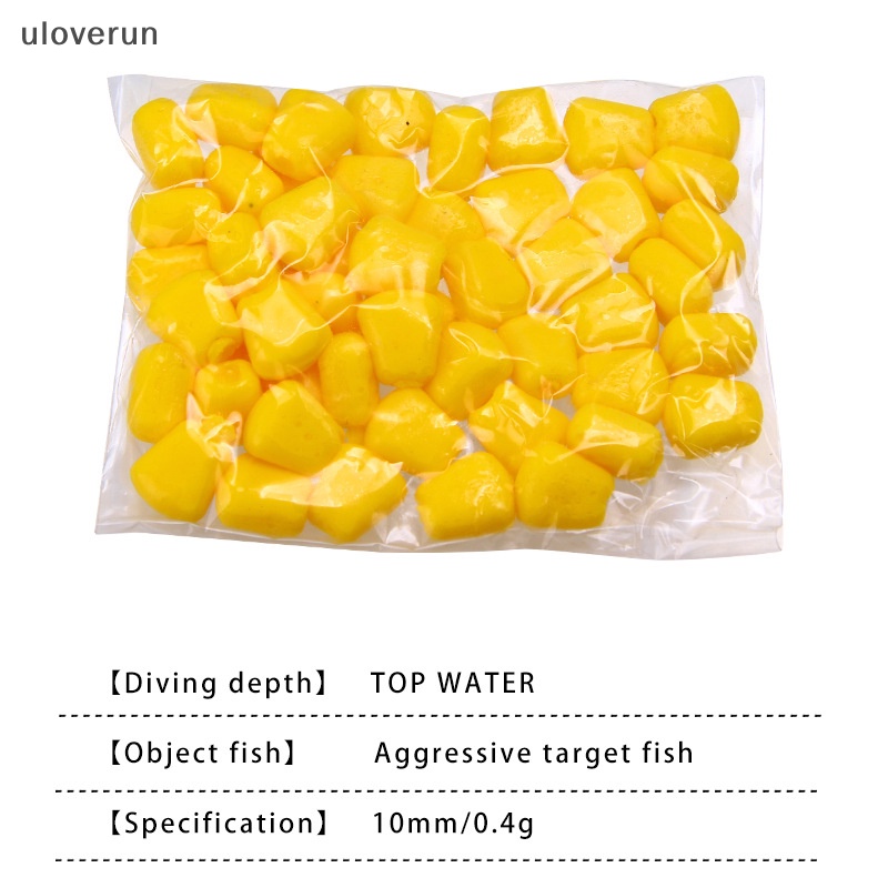 Set 50 Mồi Câu Cá Bằng Silicon Mùi Bắp Mềm Tiện Dụng