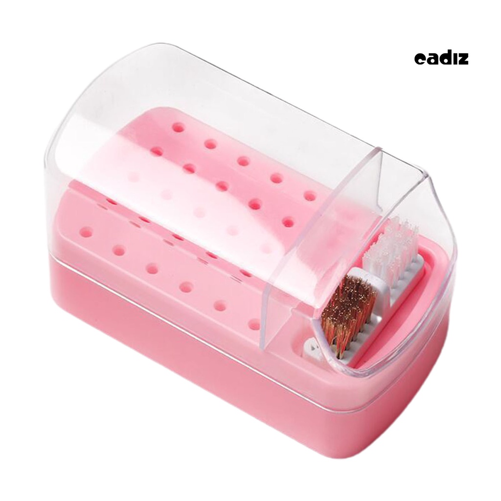 Giá Đỡ Mũi Khoan Móng Tay 30 Ngăn Chống Bụi Có Thể Giặt Lại Tiện Dụng