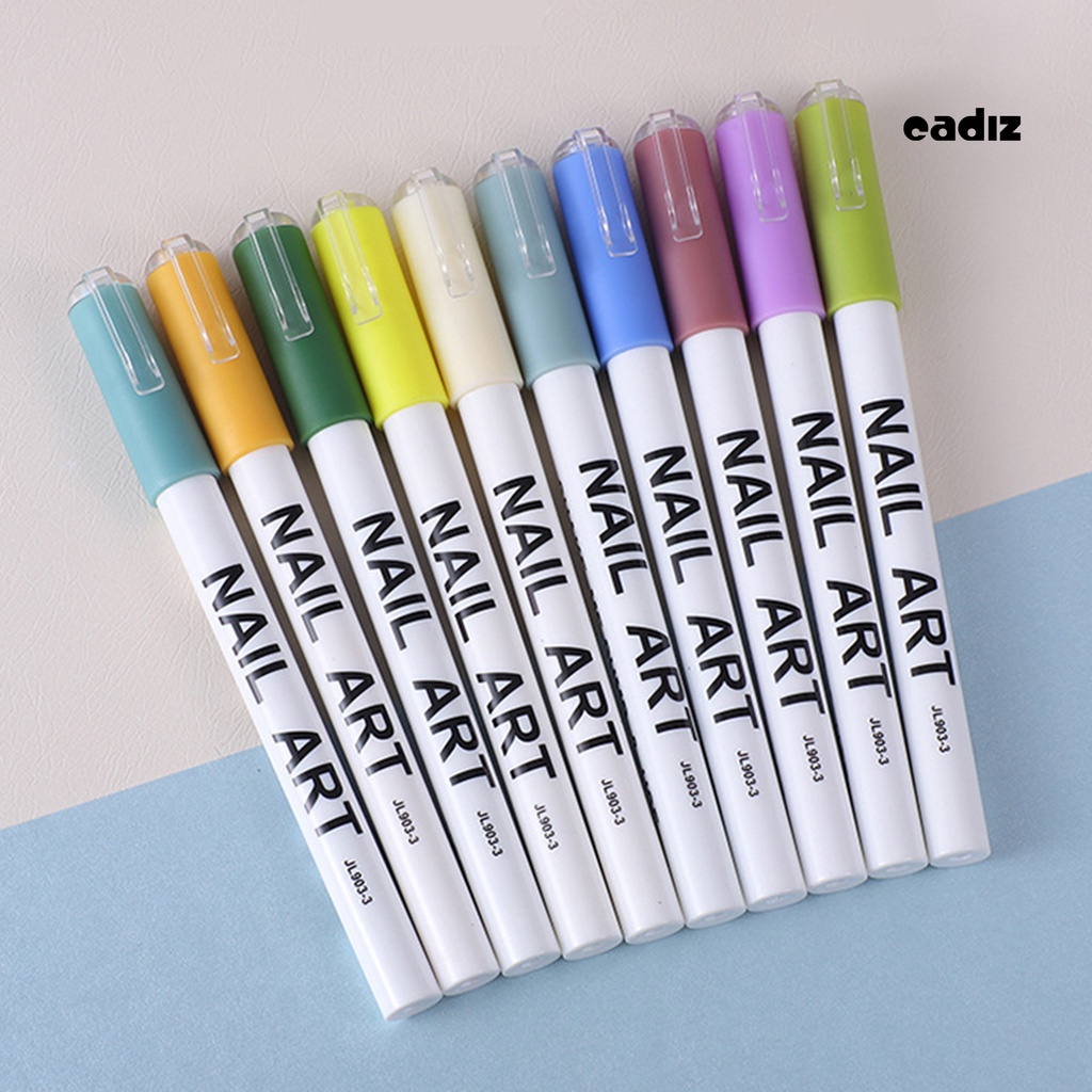 Set 12 Bút Vẽ Móng Tay Nghệ Thuật Bằng Nhựa PP Thân Thiện Với Môi Trường Nhanh Khô Dễ Sử Dụng