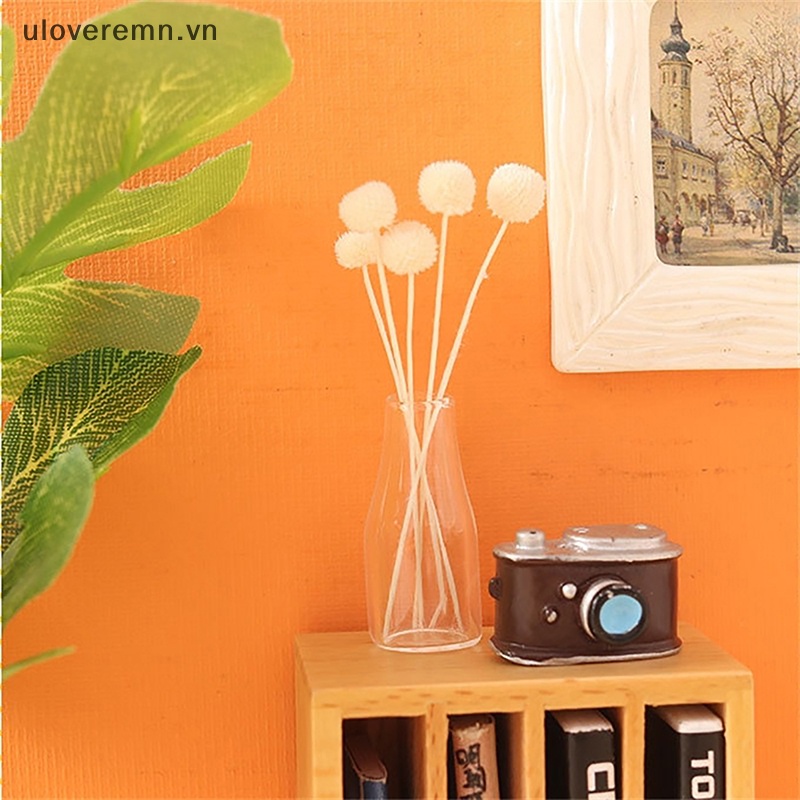 Chậu Hoa Trong Suốt Dùng Trang Trí Nhà Búp Bê / Tỷ Lệ 1: 12