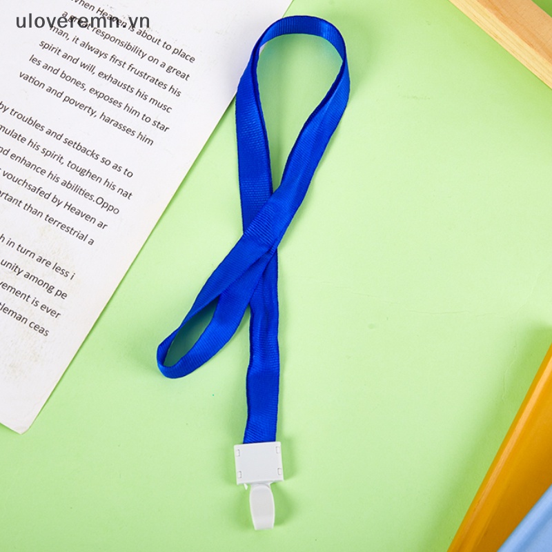 Set 1 Hộp Đựng Thẻ Tên Bằng Nhựa Trong Suốt Có Thể Thu Gọn Kèm Dây Đeo Tiện Dụng Cho Học Sinh