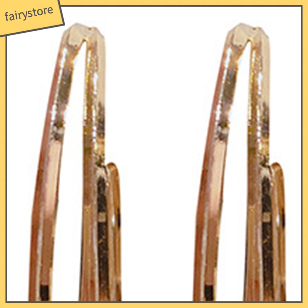 1 Đôi Bông Tai Tròn Lớn Đính Ngọc Trai Nhân Tạo Dành Cho Nữ