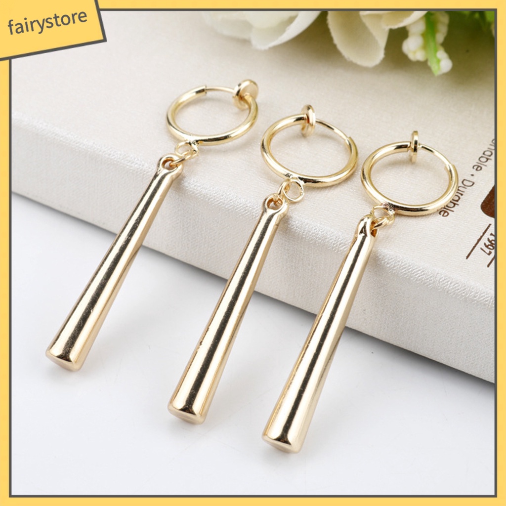 Bông Tai Dạng Móc Bằng Hợp Kim Màu Sắc Đơn Giản Lâu Trôi Cho Nữ