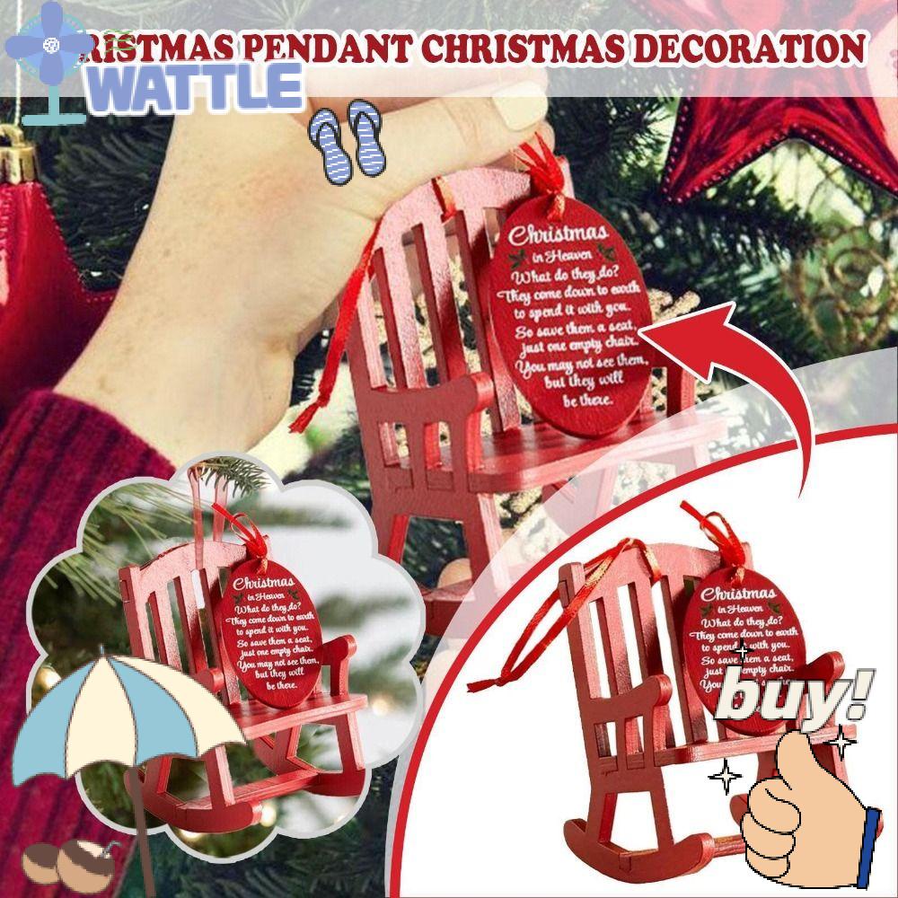 Bộ Phụ Kiện Trang Trí Cây Thông Giáng Sinh Hình Thiên Đường WTTLE Kèm Thẻ