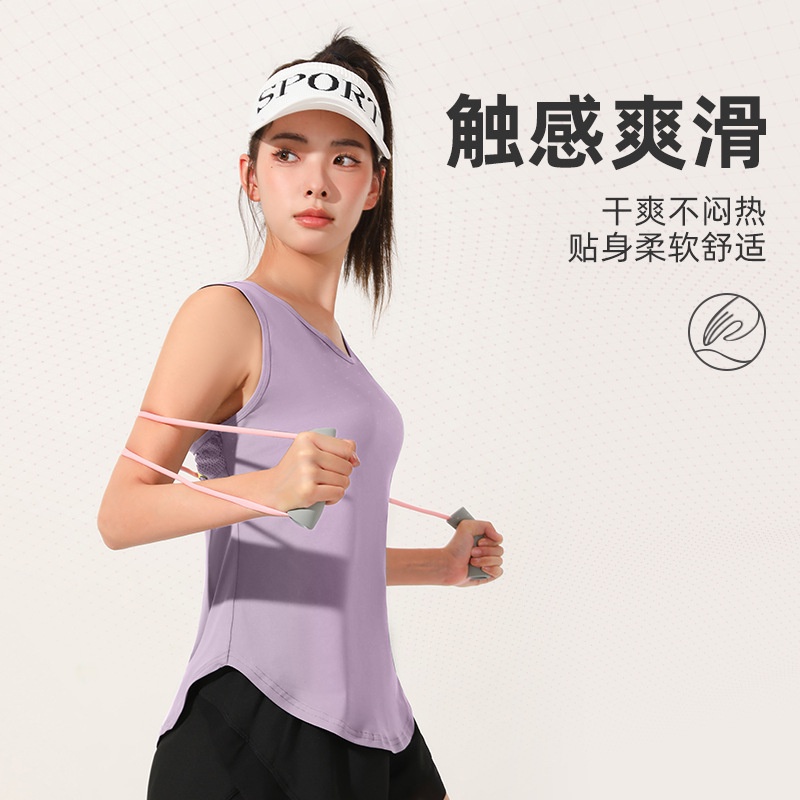 Áo Sát Nách Thể Thao Phối Lưới Rỗng Khô Nhanh Thoáng Khí Màu Da Nhạt Phong Cách Mới Cho Nữ