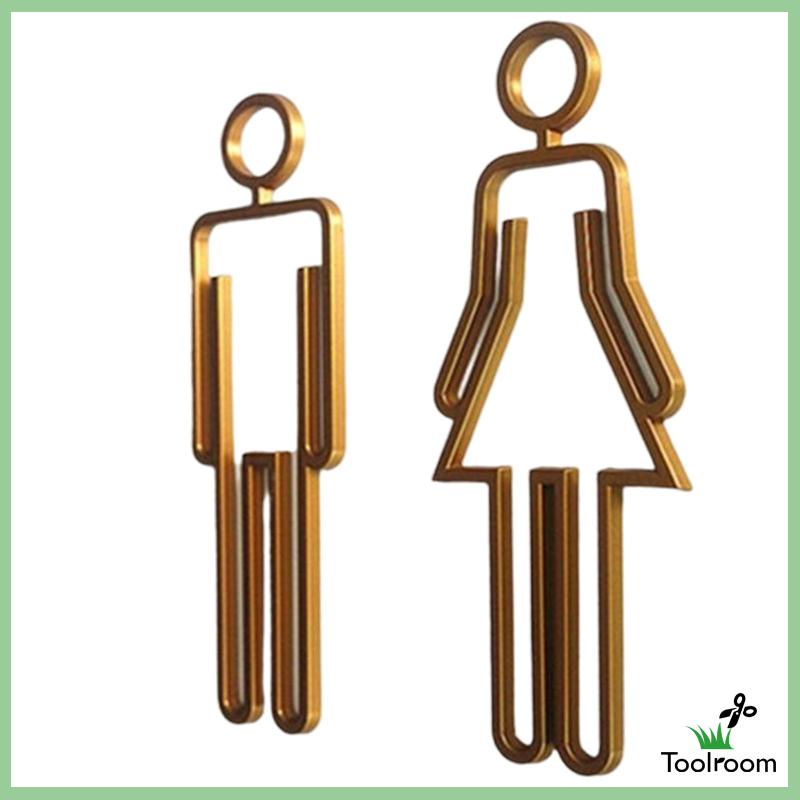 Bảng Kí Hiệu Nhà Vệ Sinh Gọn Nhẹ Cho Nam Nữ