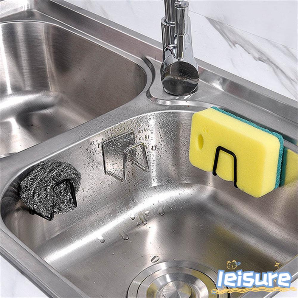 Giá Đỡ Miếng Bọt Biển Rửa Chén Bằng Thép Không Gỉ Tự Dính