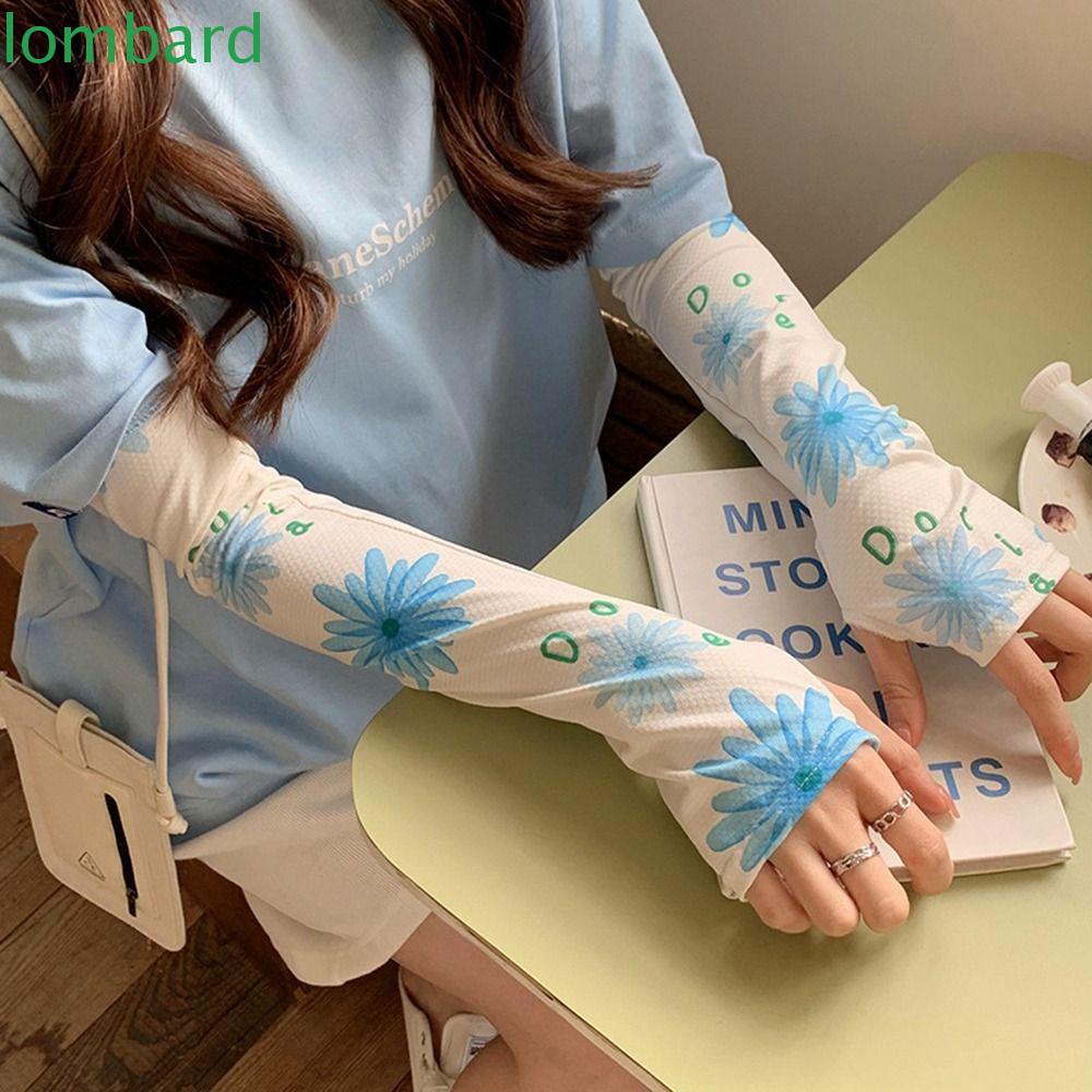 Găng Cánh Tay Chống Nắng Tia UV In Hoa Dễ Thương Thời Trang Mùa Hè Cho Nữ