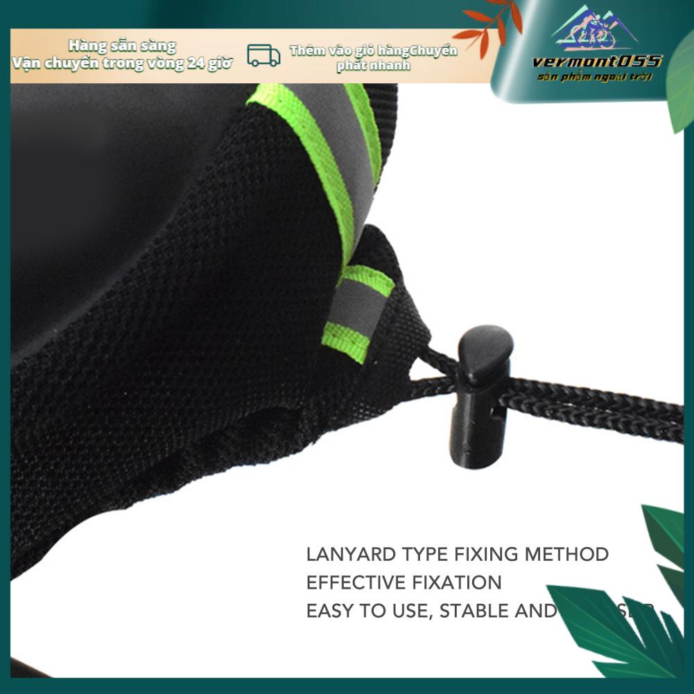 Vermont055 Hẹp Xe Đạp Miếng Làm Dày Silicone Mềm Thoáng Khí Ghế Có Phản Quang Cảnh Báo Tập Thể Dục Đen Đỏ