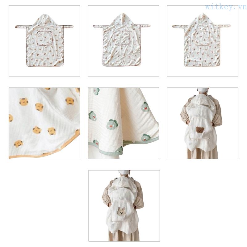 Chăn Quấn Em Bé Sơ Sinh Chống Gió Ngoài Trời Ốp