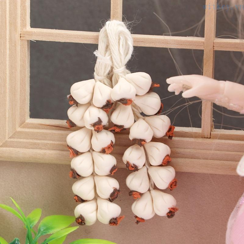 Bộ 5 Mô Hình Rau Củ Quả Tỏi Mini Trang Trí Nhà Búp Bê