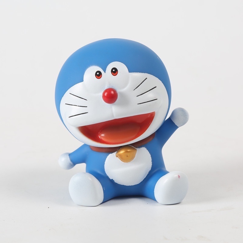 Mô Hình Nhân Vật Doraemon 2 Kiểu Bằng PVC 10cm Trang Trí Bánh Kem