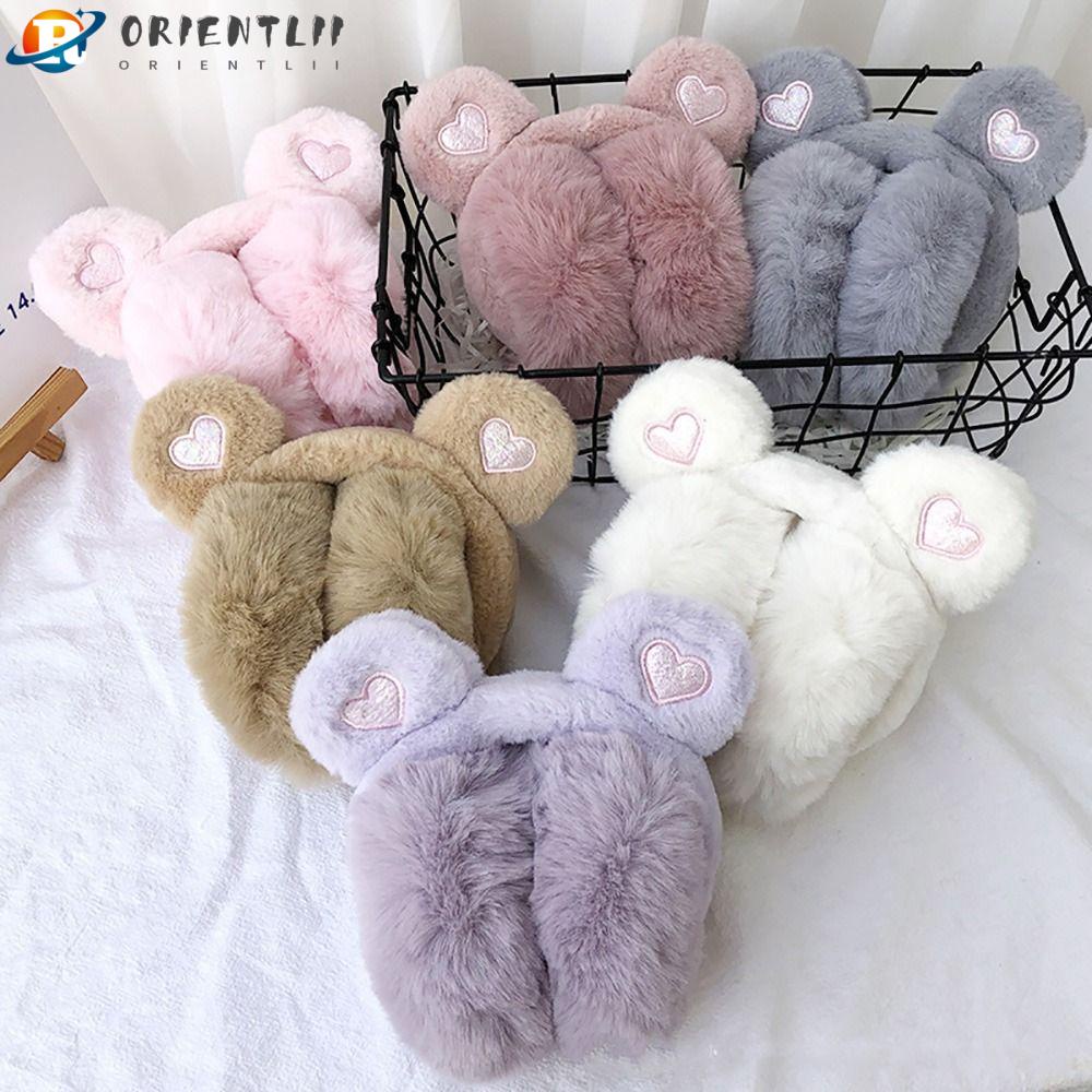 Chụp Tai Gấu Bông Mềm Mại Giữ Ấm Bảo Vệ Tai Cho Bé Sự Bảo Vệ