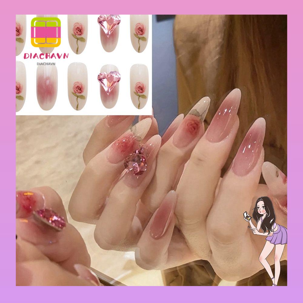 Hộp 24 Móng Tay Giả Thời Trang Cho Nữ