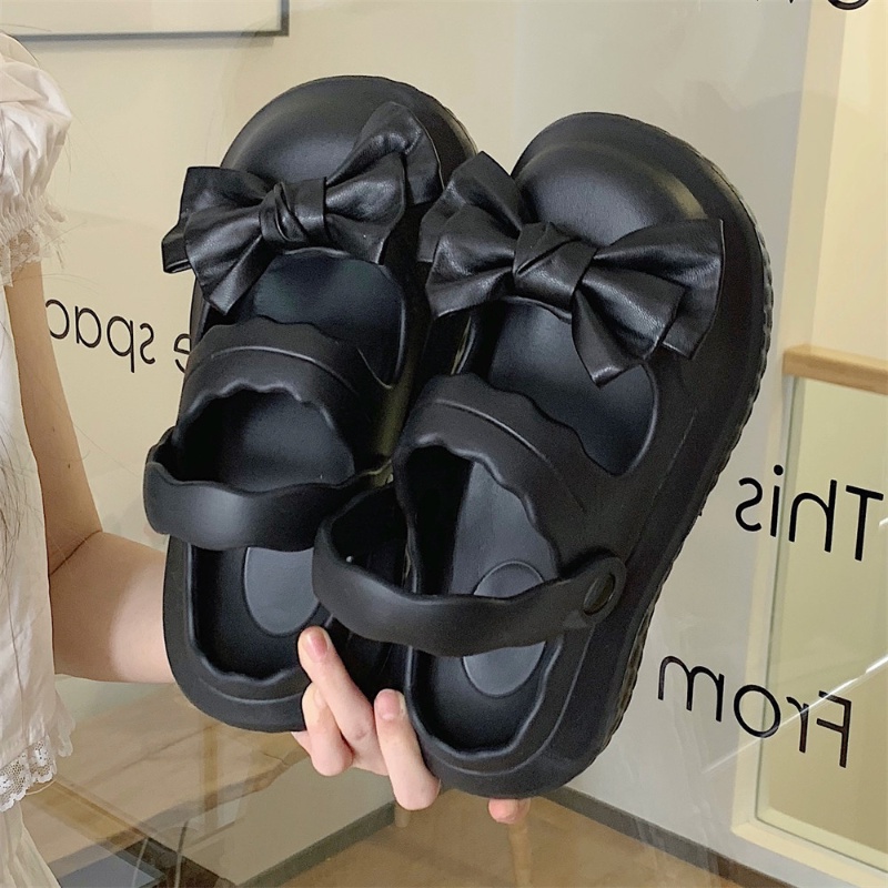 Giày Sandal Đế Mềm Đính Nơ Đơn Giản Thoải Mái Thời Trang Mùa Hè Cho Nữ