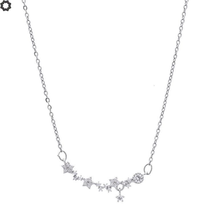 Dây Chuyền Mặt Hoa Zircon Siêu Lấp Lánh Sang Trọng