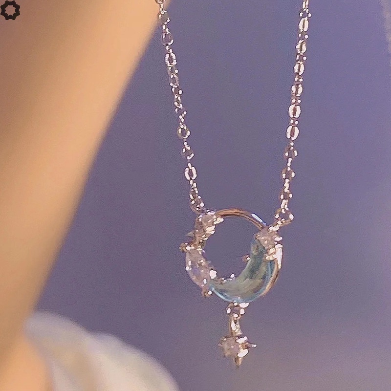 Mới Dây Chuyền Hình Mặt Trăng Galaxy Thời Trang Cho Nữ