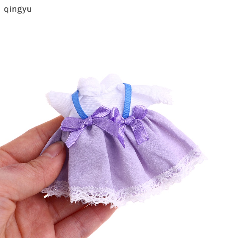 Đầm Thun Xinh Xắn Cho Búp Bê 16-17cm OB11 1 / 8