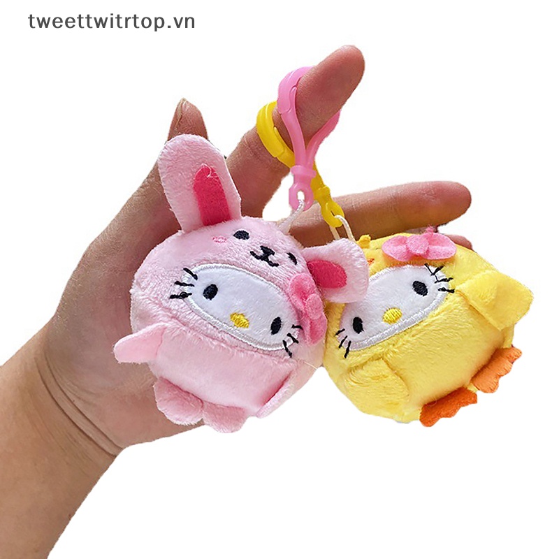 Móc Khóa Hình Mèo Hello Kitty Nhồi Bông Xinh Xắn