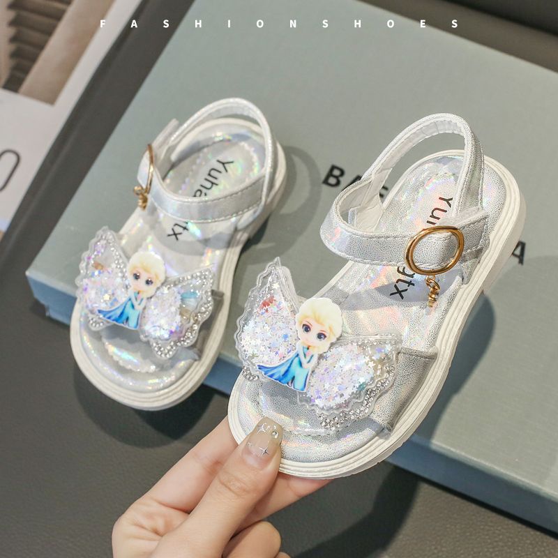 Xăng đan Công Chúa Bằng Da Đế Chống Trượt Dễ Thương Dành Cho Bé Gái