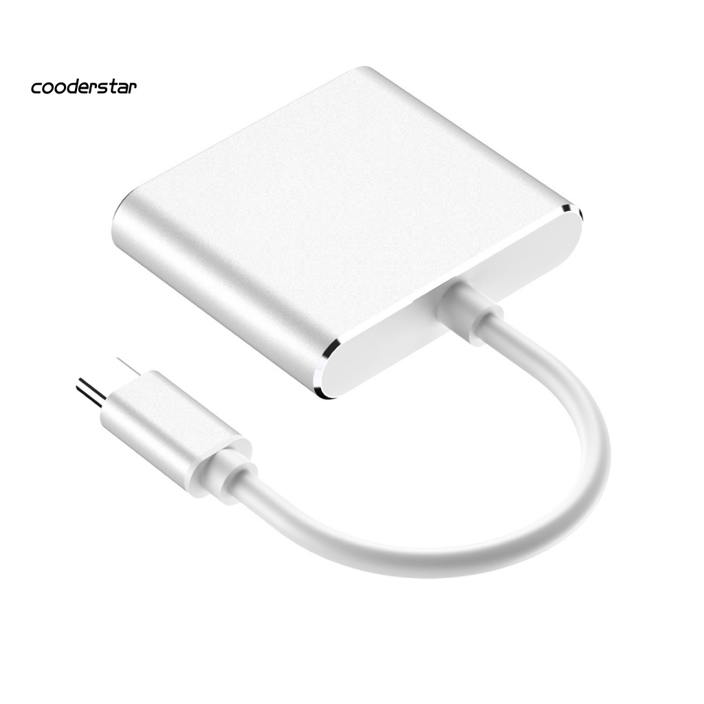 Cáp Chuyển Đổi 3 Trong 1 Cổng Usb 3.1 Type-C Sang Usb 3.0 HDMI Type-C Tốc Độ Cao