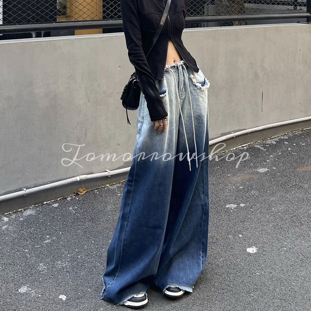 Tomorrow Quần jeans ombre Cạp Cao Hàn Quốc tjl031