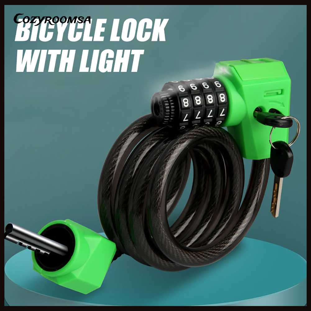 Dây Xích Khóa Xe Đạp / Xe Máy / Thuyền Kayak Có Mật Khẩu 1.2M