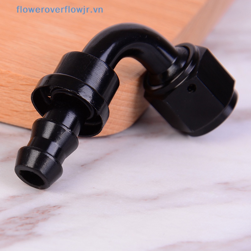 Đầu Nối Ống Dẫn Dầu / Nhiên Liệu / Ga Xoay 90 Độ AN6 AN-6 Màu Đen