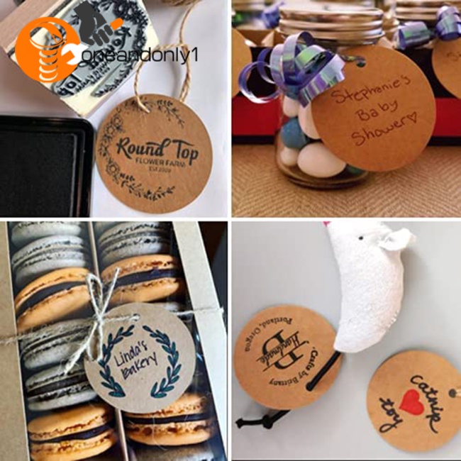 Set 100 Thẻ Giấy Tròn 6cm 20m Dùng Để Trang Trí Tiệc Cưới / Sinh Nhật / Giáng Sinh Diy