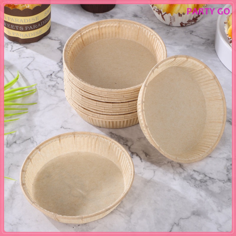 Set 100 Khuôn Giấy Tròn 4 Inch Nướng Bánh Tiện Dụng