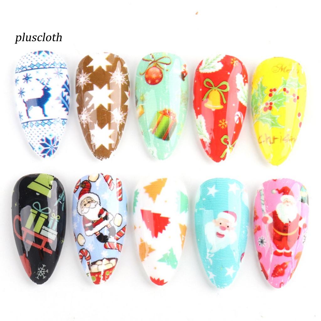 Miếng Dán Trang Trí Móng Tay Chủ Đề Giáng Sinh