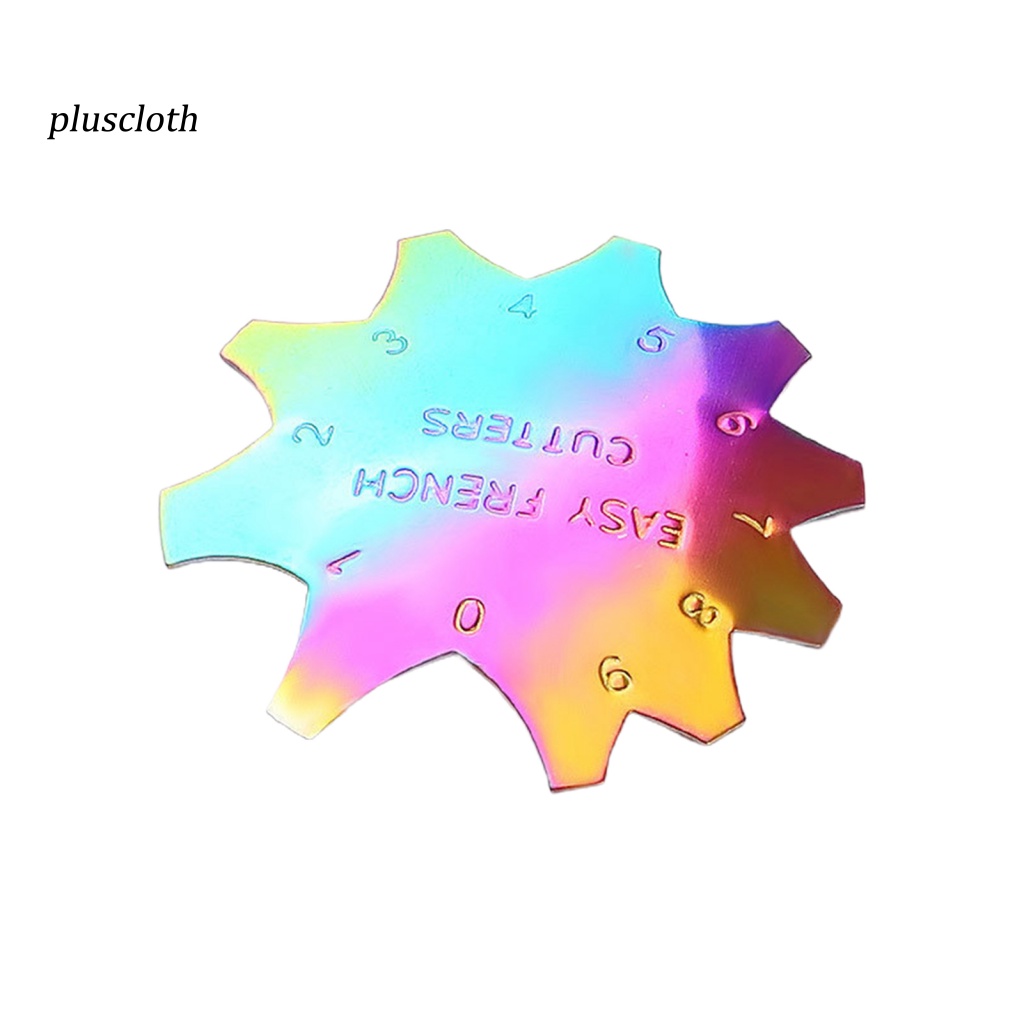 < Plusclothing > Đĩa Mẫu Trang Trí Móng Tay Nghệ Thuật Bằng Thép Không Gỉ