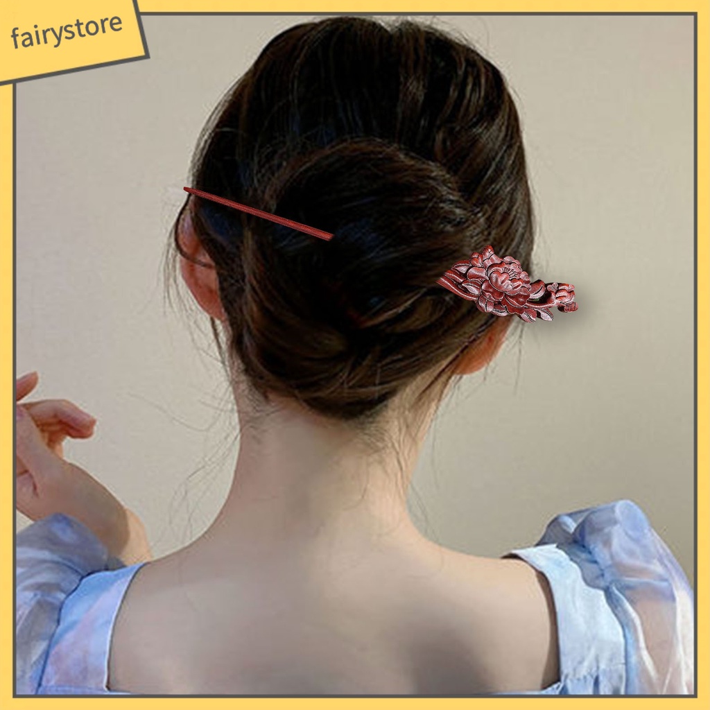 Trâm Cài Tóc Bằng Gỗ Trong Suốt Phong Cách Trung Hoa Cổ Điển Cho Nữ