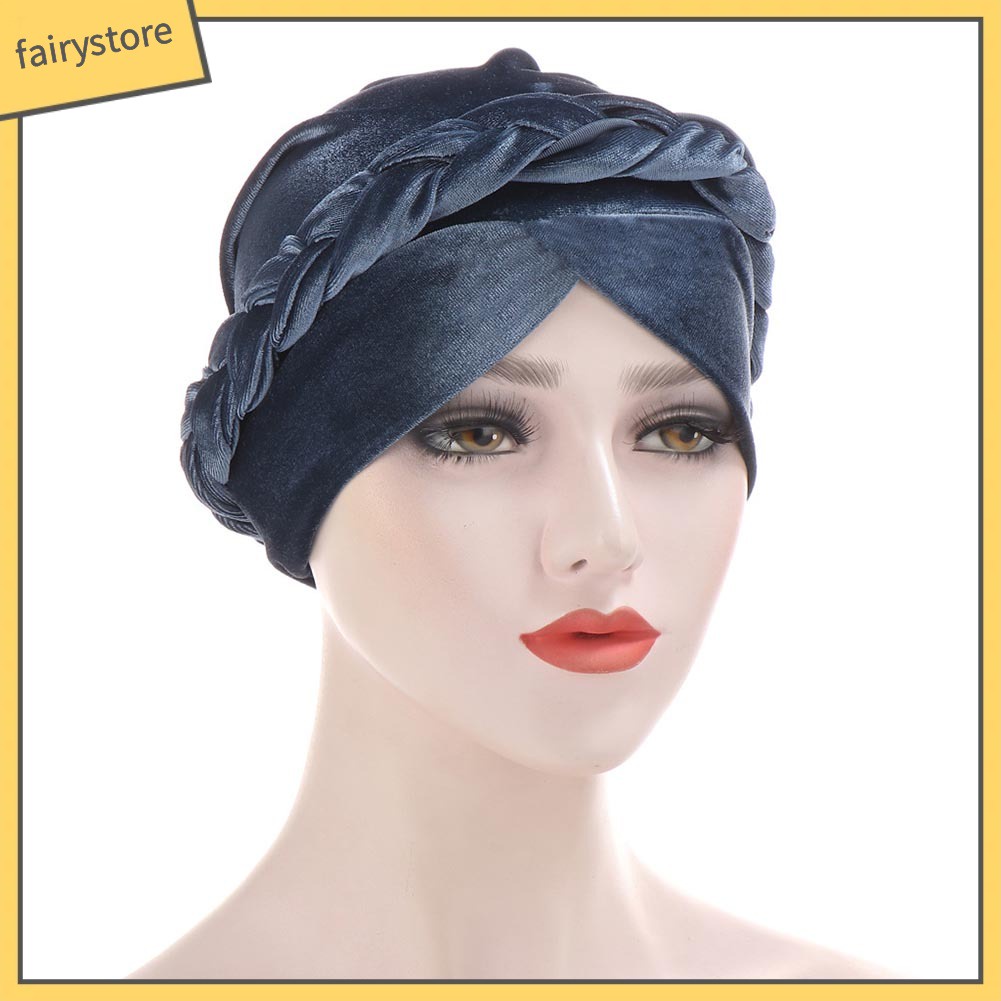 Khăn Trùm Đầu Vải Màu Trơn Sành Điệu Cho Nữ