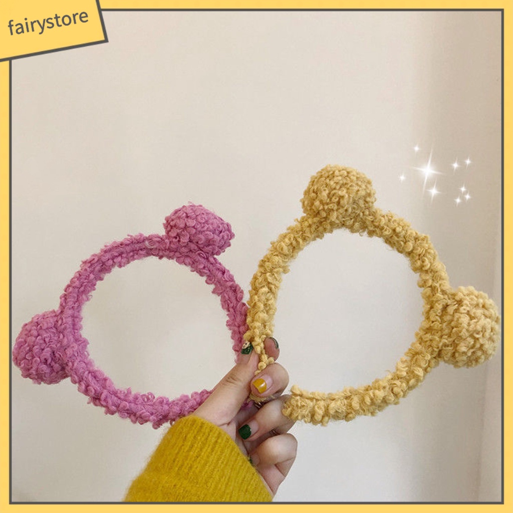 Băng Đô Cài Tóc Hình Gấu Bông Dễ Thương Cho Nữ